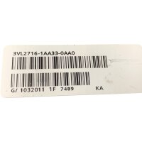 Siemens 3VL9210-7DC30 3VL2716-1AA33-0AA0 Leistungsschalter