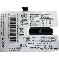 Siemens 3RT2017-1BB41 Schütz Contactor