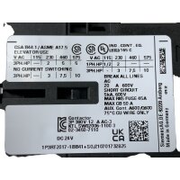 Siemens 3RT2017-1BB41 Schütz Contactor