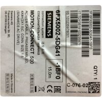 Siemens 6FX5002-5DG41 Leistungsleitung Kabel