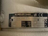ALLWEILER SNS80ER42D6.9W61 Schraubenspindelpumpe Pumpe 74,8 l/min