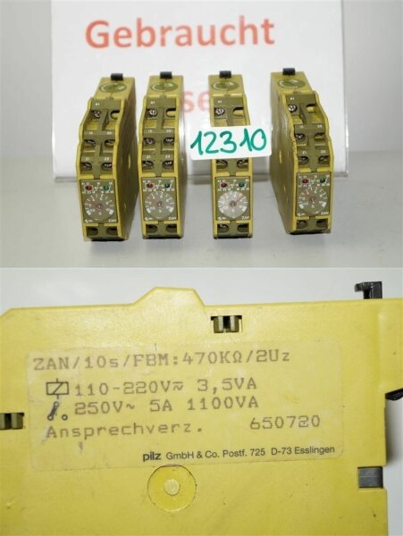 pilz Zeitrelais zan 10S 650720 TIMER PROCESS CONTROL