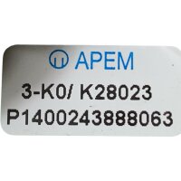 APEM 3-K0/ K28023 P1400243888063 Module Karte
