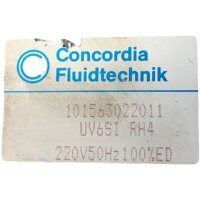 Concordia Fluidtechnik UV6SI RH4 Ventil