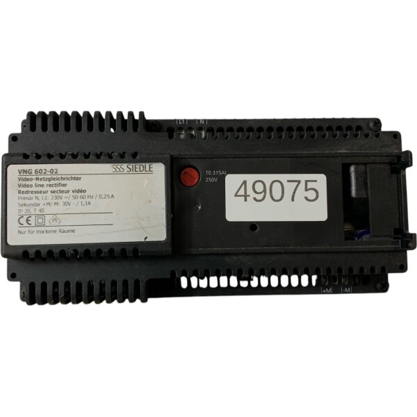 SSS SIEDLE VNG 602-02 Video-Netzgleichrichter