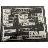GRUNDFOS MTR15-4/1 A-W-A-HUUV Eintauchpumpe Pumpe