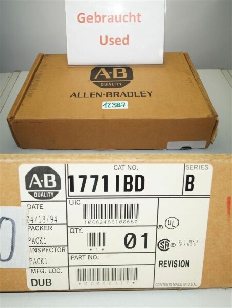 Allen-Bradley 1771IBD serie B Input Modul