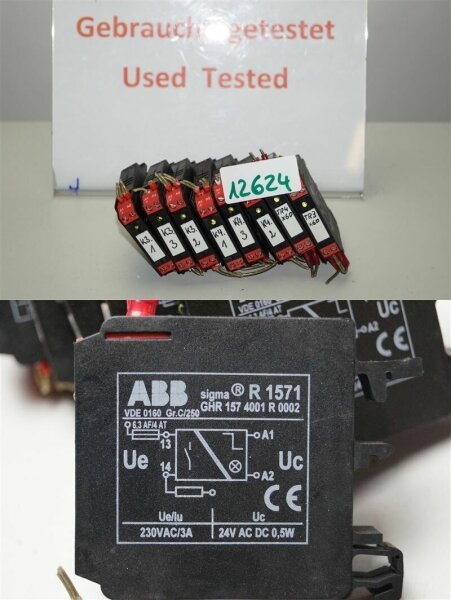 8 X stück  Abb sigma R 1571   Relaisbaustein GHR 157 4001 R 0002