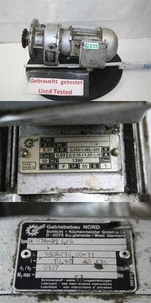 Nord 0,37 kw 127 min getriebemotor sk 01f-71L-4 Gearbox