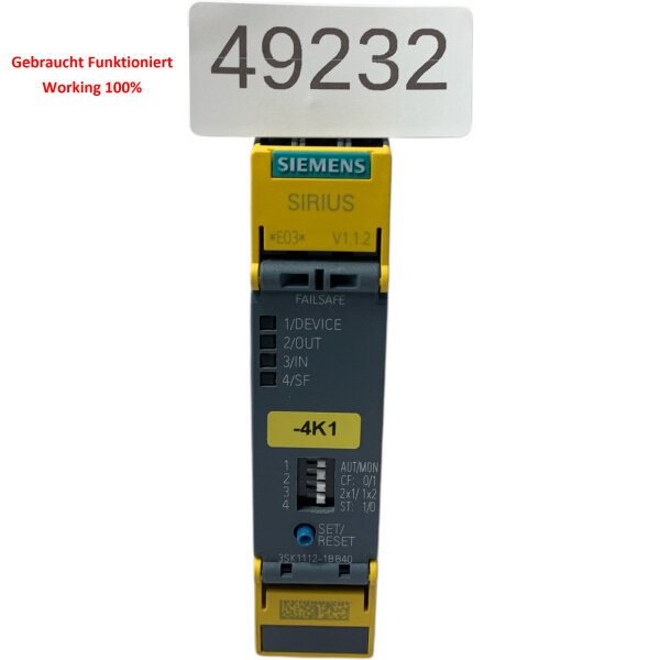 Siemens SIRIUS 3SK1112-1BB40 Sicherheitsrelais Relais