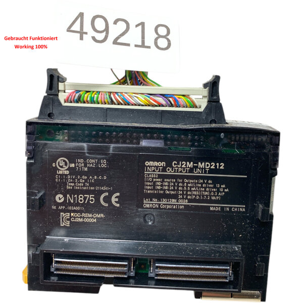 OMRON CJ2M-MD212 Input Output Unit