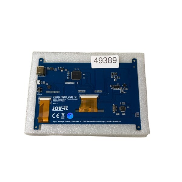 JOY-IT 7inch HDMI LCD USB Kapazitiver Touch Screen Rev.2.1