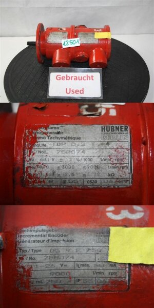 Hubner TDP 0,2 T-4 Tachogenerator OG 9 E 250 Drehimpulsgeber encoder