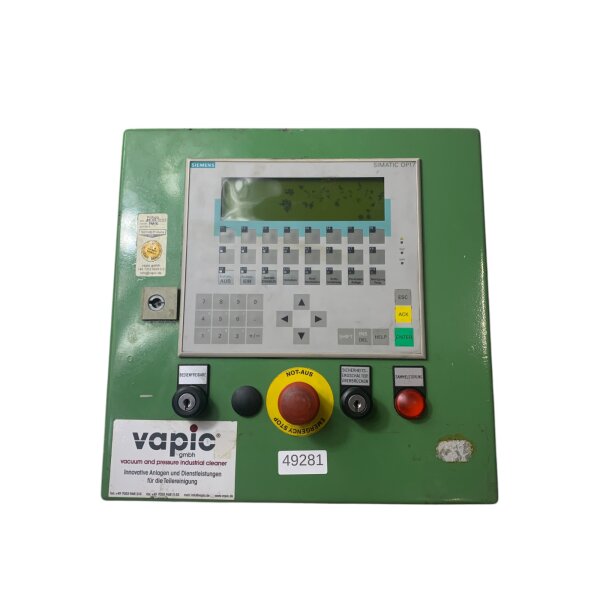 Siemens 6AV3 617-1JC20-0AX1 Steuereinheit mit Operator Panel  OP 17-DP