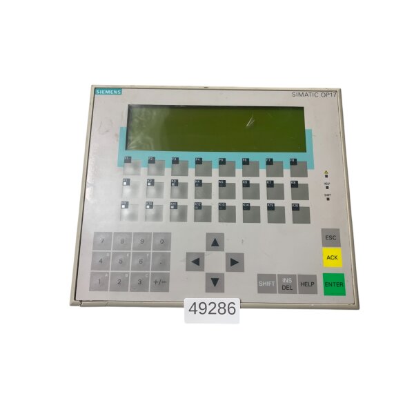 Siemens Simatic OP17 6AV3 617-1JC20-0AX1 Operator Panel OP 17-DP