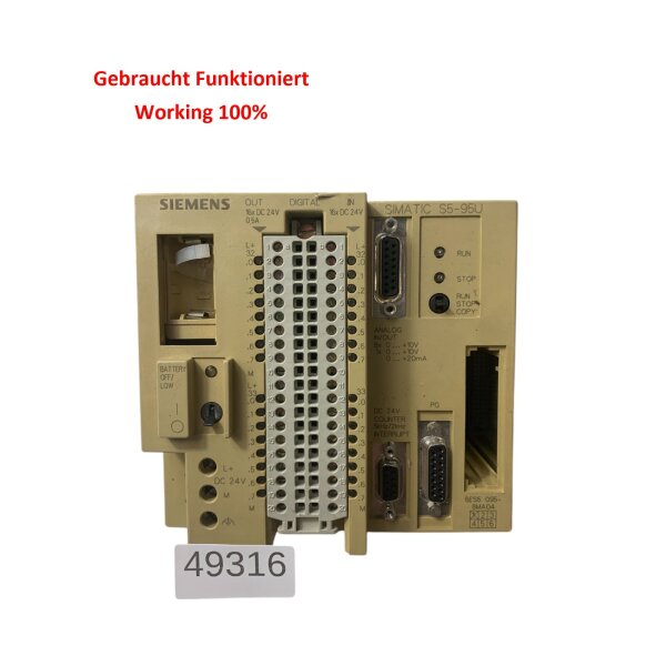 Siemens SIMATIC S5-95U Compact Unit 6ES5 095-8MA04