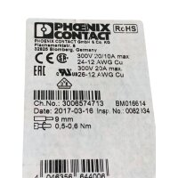 SET Inhalt 40 Stück! Phoenix Contact UTI 2,5-PE/L/L-PE/L/N Dreistockklemme