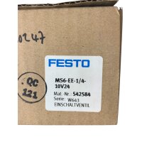 FESTO MS6-EE-1/4-10V24 542584 W643 Einschaltventil Ventil