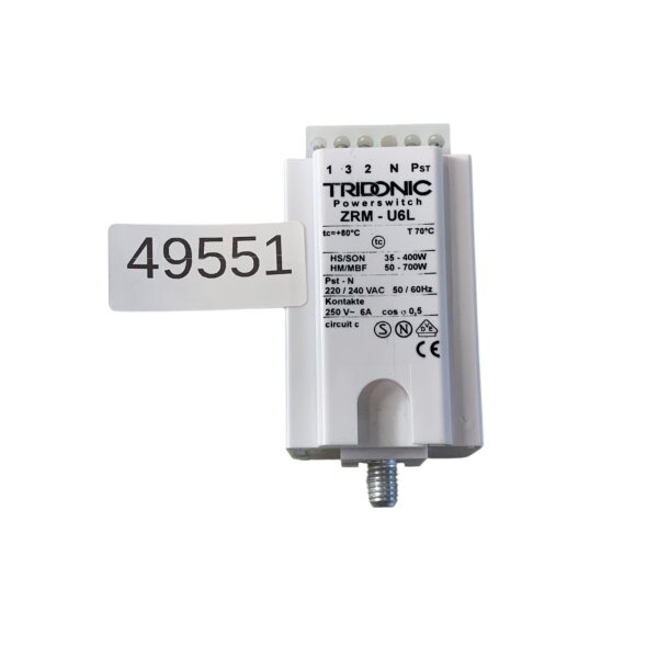 TRIDONIC ZRM-U6L Powerswitch Leistungsumschalter