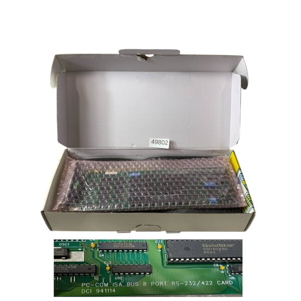 PC-COM ISA BUS 8 PORT RS-232/422 MULTI PORT SERIAL CARD