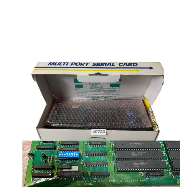 PC-COM ISA BUS 8 PORT RS-232/422 Multi Port Serial Card