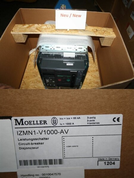 Moeller IZMN1-V1000-AV  1000A   circuit breaker Leistungsschalter