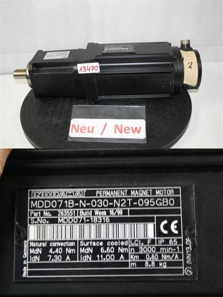 Indramat MDD071B-N-030-N2T-095GB0 SERVOMOTOR SERVO MOTOR 263551
