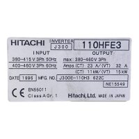 Hitachi J300 110HFE3 Frequenzumrichter