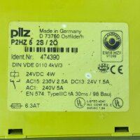 Pilz P2HZ 5 2S/2Ö Ident. Nr: 474390