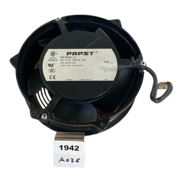 ebm Papst DV 6224/2 Axiallüfter 24V DC 37W