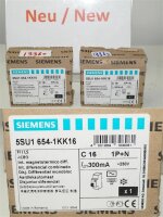 Siemens 5SU1654-1KK16 FI Leistungsschalter RCBO  circuit...