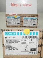 Siemens 5SY4115-8 Leistungsschutzschalter MCB Miniature...