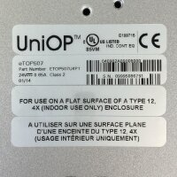 Plasmatreat Uniop ETOP507U4P1 EXOR PLCM01U0P2 PLIO03U0P1 Touchscreen Bedienfeld