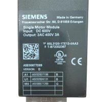 SIEMENS 6SL3120-1TE13-0AАЗ Single Motor Module