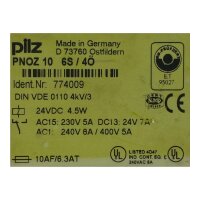 Pilz PNOZ 106S4Ö  774009 24VDC 4.5W