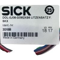 Sick DOL-0J08-G0M2XB6 Ident.-Nr. 2031086 Verseiltes kabel/Steckverbinder