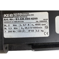 KEB B3.SM.000-4200 DSM4-07.3-10R.94-27A Servomotor