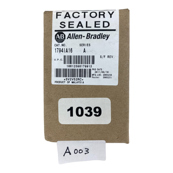 Allen-Bradley 1794IA16 SERIES A 120V AC INPUT MODULE