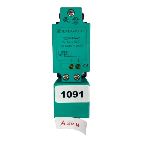 Pepperl+Fuchs NJ20P+U1+A2  016259 Induktiver Sensor