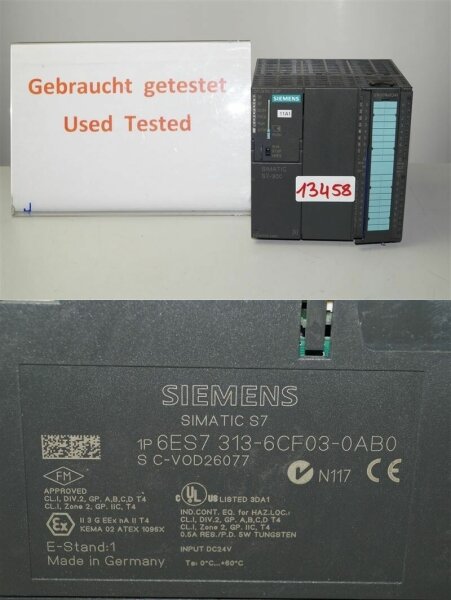 Siemens Simatic 6ES7 313-6CF03-0AB0  6ES7313-6CF03-0AB0