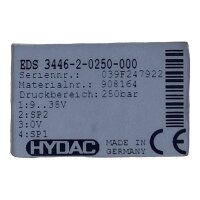 Hydac EDS3446-2-0250-000 Drucksensor / Neu