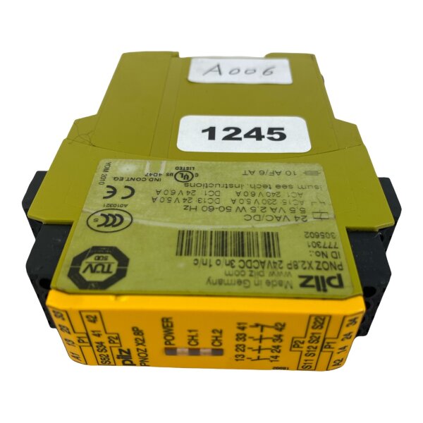 Pilz PNOZ X2.8P 24VACDC 3n/o1n/c  X28P24VACDC3no1nc 777301 Sicherheitsschaltgerä