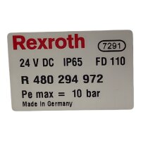 Rexroth R 480 294 972 Ventilträger 24V DC IP 65 / Top zustand