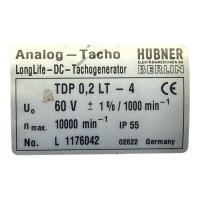 HUBNER BERLIN TDP 0,2 LT-4 Analog-Tacho