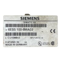 Siemens 6ES5100-8MA02 Simatic S5