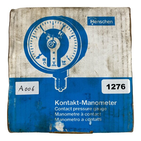 Dr.Henschen Anzeige Manometer Druckmittler