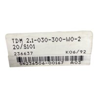 Indramat TDM 2.1-030-300-W0-220/S101 Servo Controller