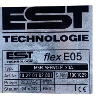 EST TECHNOLOGIE flex E05 MSR-SERVO-E-20A