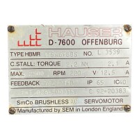 Hauser 115A6-88S Servomotor mit Neugart PL115NH Getriebe