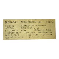 Indramat TDM1.2-050-300-W1 Servo Controller. Gebraucht